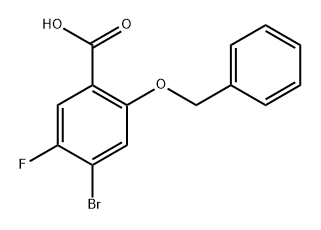 2-Benzyloxy-4-bromo-5-fluoro-benzoic acid 结构式