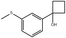 1-(3-(methylthio)phenyl)cyclobutanol Structure