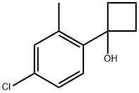 1-(4-chloro-2-methylphenyl)cyclobutanol Structure