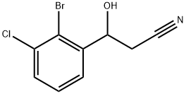 2-Bromo-3-chloro-β-hydroxybenzenepropanenitrile,2162488-89-1,结构式