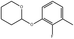 2-(2-Fluoro-3-methylphenoxy)tetrahydro-2H-pyran Structure