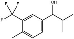2-methyl-1-(4-methyl-3-(trifluoromethyl)phenyl)propan-1-ol Structure