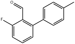 3-fluoro-4'-methyl-[1,1'-biphenyl]-2-carbaldehyde Structure