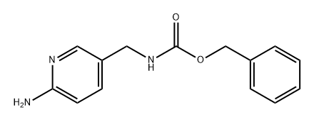 (6-Amino-pyridin-3-ylmethyl)-carbamic acid benzyl ester 化学構造式