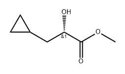 Cyclopropanepropanoic acid, α-hydroxy-, methyl ester, (αS)-,2165755-17-7,结构式