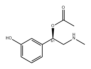 Benzenemethanol, 3-hydroxy-α-[(methylamino)methyl]-, 1-acetate, (αR)- Structure