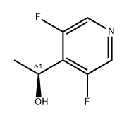 (S)-1-(3,5-二氟吡啶-4-基)乙烷-1-醇 结构式