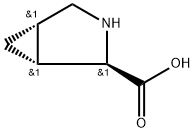 (1R,2R,5S)-3-azabicyclo[3.1.0]hexane-2-carboxylic acid 化学構造式