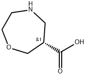 (S)-1,4-oxazepane-6-carboxylicacid Struktur