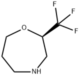 (2R)-Hexahydro-2-(trifluoromethyl)-1,4-oxazepine Structure