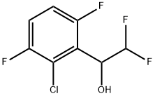 2-Chloro-α-(difluoromethyl)-3,6-difluorobenzenemethanol 结构式