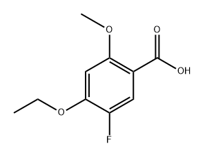 4-Ethoxy-5-fluoro-2-methoxybenzoic acid,2166846-28-0,结构式