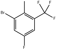 1-Bromo-5-fluoro-2-methyl-3-(trifluoromethyl)benzene Struktur