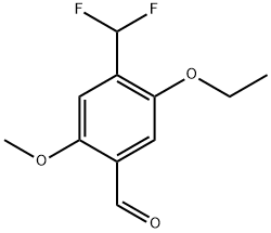 4-(Difluoromethyl)-5-ethoxy-2-methoxybenzaldehyde 结构式