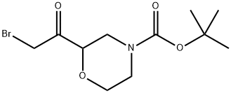 4-Boc-2-(2-bromoacetyl)morpholine,2167012-27-1,结构式