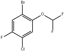 1-bromo-4-chloro-2-(difluoromethoxy)-5-fluorobenzene Struktur