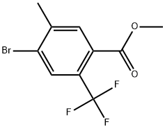 Methyl 4-bromo-5-methyl-2-(trifluoromethyl)benzoate Structure