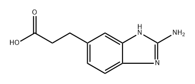 3-(2-Amino-1H-benzo[d]imidazol-6-yl)propanoic acid Structure