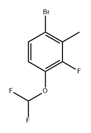 1-Bromo-4-(difluoromethoxy)-3-fluoro-2-methylbenzene Structure