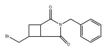 3-Benzyl-6-(bromomethyl)-3-azabicyclo[3.2.0]heptane-2,4-dione Structure