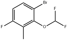 1-bromo-2-(difluoromethoxy)-4-fluoro-3-methylbenzene,2167537-03-1,结构式