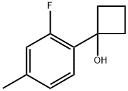 1-(2-fluoro-4-methylphenyl)cyclobutanol Structure