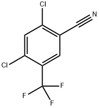 2,4-dichloro-5-(trifluoromethyl)benzonitrile Structure