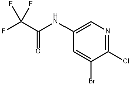 3-Bromo-2-chloro-5-trifluoroacetamicopyridine Structure