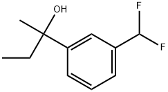 3-(Difluoromethyl)-α-ethyl-α-methylbenzenemethanol Structure