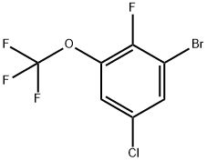 1-Bromo-5-chloro-2-fluoro-3-(trifluoromethoxy)benzene,2167937-17-7,结构式