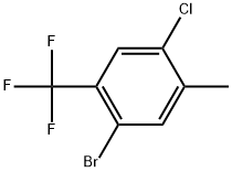 1-bromo-4-chloro-5-methyl-2-(trifluoromethyl)benzene Structure