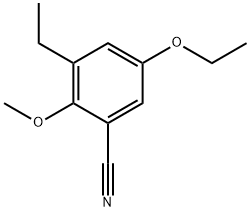 5-Ethoxy-3-ethyl-2-methoxybenzonitrile 结构式