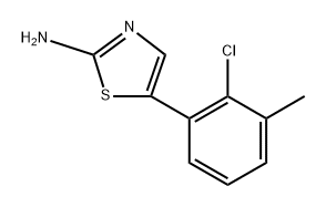 5-(2-Chloro-3-methylphenyl)thiazol-2-amine Structure