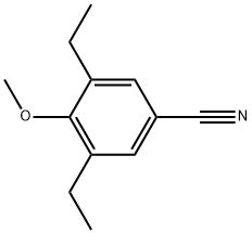 3,5-Diethyl-4-methoxybenzonitrile 化学構造式