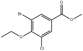 Methyl 3-bromo-5-chloro-4-ethoxybenzoate 结构式