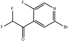 1-(2-Bromo-5-fluoropyridin-4-yl)-2,2-difluoroethanone Structure