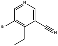 5-Bromo-4-ethyl-3-pyridinecarbonitrile Structure