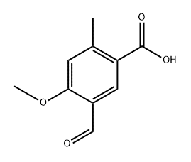 5-formyl-4-methoxy-2-methylbenzoic acid Structure