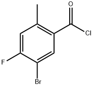 5-bromo-4-fluoro-2-methylbenzoyl chloride Struktur