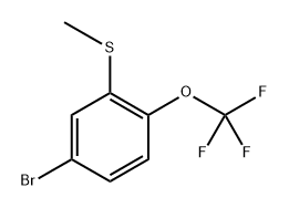 (5-Bromo-2-(trifluoromethoxy)phenyl)(methyl)sulfane|4-溴-2-(甲硫基)-1-(三氟甲氧基)苯