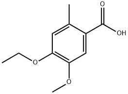 4-ethoxy-5-methoxy-2-methylbenzoic acid Structure