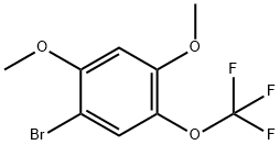 1-bromo-2,4-dimethoxy-5-(trifluoromethoxy)benzene 化学構造式