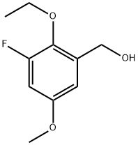 (2-ethoxy-3-fluoro-5-methoxyphenyl)methanol Structure