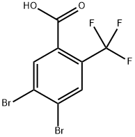 4,5-dibromo-2-(trifluoromethyl)benzoic acid Structure