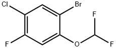 1-bromo-5-chloro-2-(difluoromethoxy)-4-fluorobenzene 结构式