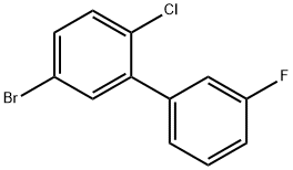 5-Bromo-2-chloro-3'-fluoro-1,1'-biphenyl 结构式