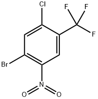 1-Bromo-5-chloro-2-nitro-4-(trifluoromethyl)benzene Structure