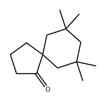 7,7,9,9-tetramethylspiro[4.5]decan-1-one 化学構造式