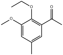 1-(2-ethoxy-3-methoxy-5-methylphenyl)ethanone Struktur