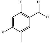 4-Bromo-2-fluoro-5-methylbenzoyl chloride Structure